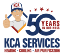 kca 50 years in business logo